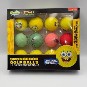 SpongeBob SquarePants X Putt Buddies Golf Balls 12 Different Designs Sealed